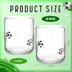 SiliFine 2 Pcs Soccer Icon Juice Glasses - Image 3