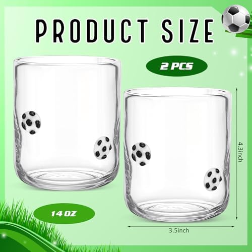 SiliFine 2 Pcs Soccer Icon Juice Glasses - Image 3