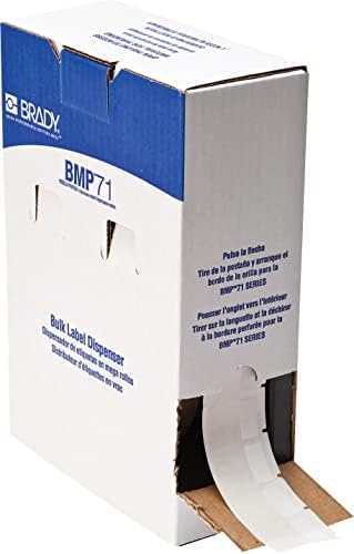 Brady Self-Laminating Vinyl Wrap Around Wire and Cable Labels, Bulk, for M610, M611, M710, BMP61, and BMP71 Printers - 1.5" x 1". BM-31-427 by BradyCorp