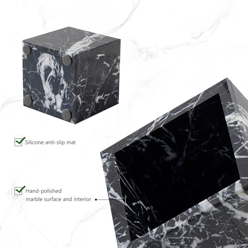Real Luxurious Natural Marble Toothbrush Holder & Makeup Brush Organizer - Image 5