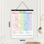 Ospelelf Large Wall Calendar 2026-2027 Calendar 22'' x 17'' Monthly Desk Calendar 18 Month Family Calendar, Use July 2026 - Dec 2027, Multicolor - Image 2