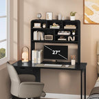 5-Tier Desk Shelf, 37.4''W Desktop Bookshelf for Computer Monitor - Image 6