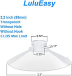200 Pieces 2.2 inch Large Clear Suction Cups for Glass, Thick Without Hooks Without Holes, Professional Heavy Duty Sucker for Home Organization Window Decoration Bathroom Kitchen Bird Feeder - Image 3
