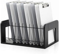 1 Pcs Vertical Clipboard Holder, 12Slot Clipboard Storage Rack, Black by Yookeer