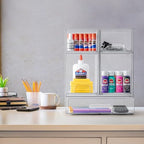 Sorbus Clear Stackable Storage Drawers (4 Pack, 4.4'' Tall) - Image 6