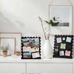 Gueevin 2 Pcs Magnet Board Magnetic Display Stand for Table, Black, Small - Image 6
