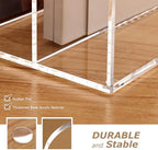 SANRUI Acrylic Desk Magazine File Holder, Clear,4 Vertical Compartments - Image 7