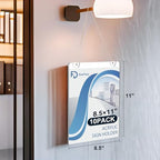 Daofary Acrylic Wall Sign Holder 8.5 x 11, 10 Pack Wall Mount,3-Way Install - Image 2