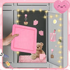 Demonwer Pink Locker Accessories Kit Magnetic Whiteboard Pen Holder Sticky Note Small Carpet Hook for Back to School Essentials Locker Decorations - Image 6