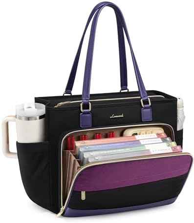 LOVEVOOK Work Tote Bag for Women,Laptop Bag with File Organizer for Teacher by LOVEVOOK