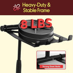 Pyle Portable Folding Laptop Stand - Standing Table with Adjustable Angle, Foldable Height and Four Prong Anti-Slip Tray for iPad, Tablet, DJ Mixer, Workstation, Gaming and Home Use - PLPTS55 - Image 5