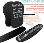 2-in-1 Ergonomic Set, Wave Rise Keyboard Wrist Rest and Massage Bulge Slope Mouse Pad Wrist Support, Cushion Memory Foam Integrated to Relieve Wrist Pain, Stay Positive - Image 6