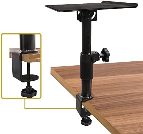 Sound Town 2-Pack Desktop Clamp-On Studio Monitor Speaker Stands with Horizontal/Vertical Speaker Orientation (STSD-DCM-Pair) - Image 3