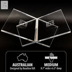 Medium Clear Acrylic Book Stand, 8.7” x 6.3” x 3.6”, Acrylic Book Holder, Open Bookstand for Display and Reading Cookbooks, Art Books, Bibles, Magazines - Home and Office - Image 5