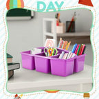 Lineshading 12 Pack Classroom Caddy with 6 Compartments(Rainbow Colors) - Image 7