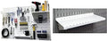 Wall Control Pegboard Organizer 4 ft. Metal Pegboard Standard Tool Storage Kit & Pegboard Shelf 6in Deep Pegboard Shelf Assembly for Pegboard and Slotted Tool Board – White by Wall+Control