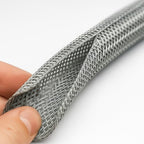 Electriduct 2" Hook Self Closing Wrap Around Sleeve - 25 Feet - Gray - Image 2