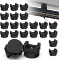 20 Pack Magnetic Cable Zip Tie Base, Scratch-Proof Magnet Zip Tie Mount for Office & Garage Cable Management, Reusable Magnetic Zip Tie Wire Holder for Secure Wire Routing by RIAUOR