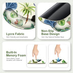 Mouse Pad, 4 in1 Large Desk Mat, Desk Pad Matt for Desktop, Anti-Slip XXL Big Computer Ergonomic Mousepad with Wrist Support for Keyboard and Mouse for Women I Green Theme Stickers - Image 6