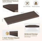Dual Monitor Stand Riser, 40x10 in Wood & Acrylic Desktop Organizer Shelf - Image 3