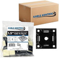 Kable Kontrol Zip Tie Mounts, 1-1/2” Black, 2500 Pcs Adhesive Backed by KABLEKONTROL%C2%AE