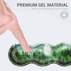 Desk Mat, Mouse Pad with Wrist Rest, 4-in-1 Large Mouse Pads for Desk, Ergonomic Mouse Pad and Keyboard Wrist Rest Gaming Keyboard Mat for Office,Green Tree Forest - Image 2