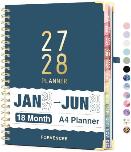 Forvencer Planner 2027-2028, 18 Month Calendar Planner, Jan 2027-June 2028 by Forvencer