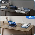 A4 Letter Magazine Desk File Storage Tray Organizer Bin (6) - Image 5