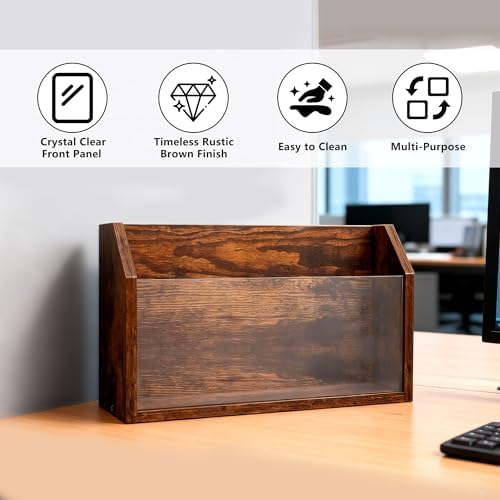 Wall File Holder & Organizer, Wall Mount Magazine Holder - Image 7