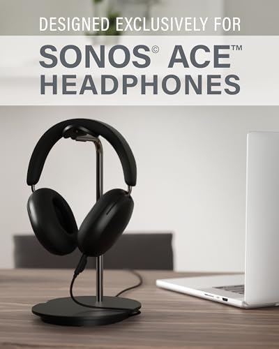 Sanus Universal Headphones Stand w/Silicone Cradle & Cable Management - Image 2