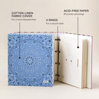 Document Organizer Binder for Important Papers & Passports, Bandana - Image 2