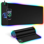 Mouse Pad with 15W Wireless Charging, RGB Gaming Desk Mat, 31.5"x11.8" by ExtreLife