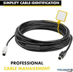 Kable Kontrol Write-On Flag Identification Zip Ties 6 Inch 100 Pcs - Yellow - Image 7