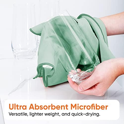 Superio Microfiber Window Cleaning Cloth, Mirror & Glass Miracle Cloth Lint & Streak Free, Washable, Large Eco-Friendly for Cars, Tv Screens, Glasses, Cleans with Plain Water (14x16), 8 Pack - Image 5