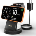 3 in 1 Fast Charging Station for iPhone, 25W Wireless Magnetic Phone Charger for iPhone 17 16e 16 15 14 13 12 Serise, Watch Charger Stand, Wireless Charging Station for AirPods 4 3 Pro, Dark Black by WAYLITEWirelessCharger