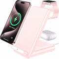 Wireless Charging Station,3 in 1 Charging Stand for Apple Multiple Devices by QKXC