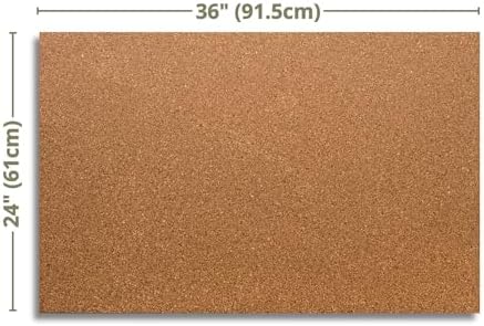 Manton Cork 24" x 36" x 1/2" Thick Cork Sheet, 100% Natural and Sustainable Cork Bulletin Boards. Perfect for Home, School, and Office - Image 5