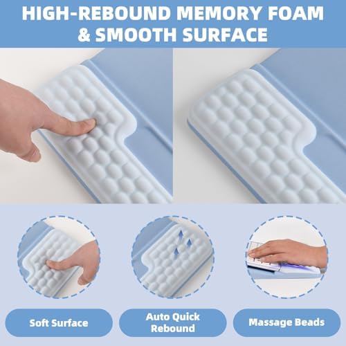 Keyboard Stand with Wrist Rest，Ergonomic Wrist Pad Memory Foam - Image 5
