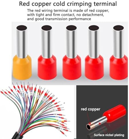 DB37 Male Breakout Cable, D-Sub 37 Pin to Bare Wire Open End Cable with Labeled Wires, 26AWG 6.6FT Multicore Cable with Terminals for CNC, PLC, Industrial Control - Image 3