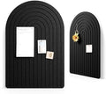 Large Arched Felt Bulletin Board 35.4''×23.6'', Black by FLUXYNARA