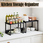 MARTY Countertop Organizer,17.1"x12.4", Cabinet Organizer Microwave Stand - Image 3