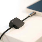 HMM Magnet Cable Cube - Magnetic Cord Holder & Organizer, Compact Cable Management Clip for Charging Cables, Headset Wires & Desk, Ideal for Home, Office, Car, Nightstand & Travel, Black - Image 4