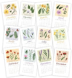 1Canoe2 2027 Mini Desk Calendar, Standing Desktop Calendar, Wildflowers - Image 2