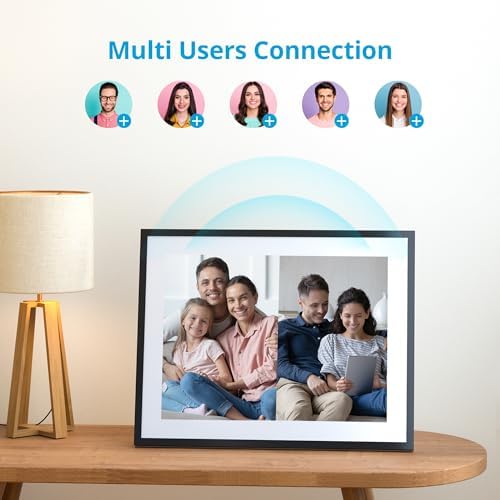 Dragon Touch Digital Picture Frame WiFi 17 inch IPS Touch Screen Digital Photo Frame Display, 32GB Storage, Auto-Rotate, Share Photos via App, Email, Cloud, - Image 6