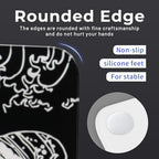 XVX Glass Gaming Mouse Pad, Black Kanagawa Hard Mousepads for Gaming,Professional Large Mouse Mat 16.2" x 12.2", Special Glass Surface with Improved Precision and Speed - Image 5