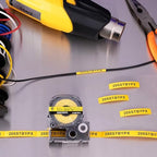 LABELWORKS Epson 205STBYPX Heat Shrink Tube - Black on Yellow - 5mm - Image 4