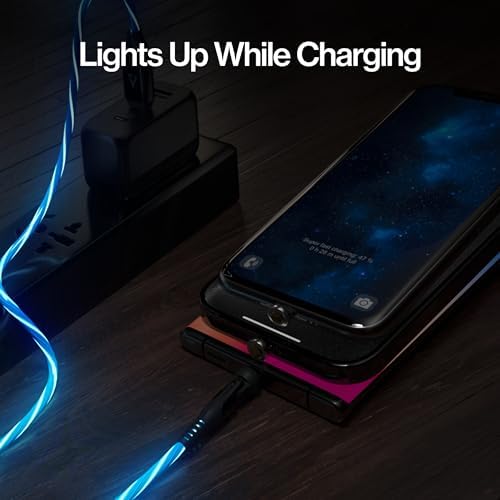 Statik 360 Magnetic Charging Cable - Type C Charger 3 in 1 USB C to USB C Cable, Micro USB & iProduct Tips, USB A Adapter, Phone Charger Cord, Compatible with All Devices - GloBright 6FT/2M, 3 Pack - Image 3