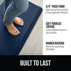GORILLA GRIP Cushioned Antifatigue Kitchen Mat for Floor, 39x20, Navy - Image 2
