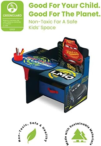 Delta Children Chair Desk With Storage Bin, Disney/Pixar Cars - Image 3