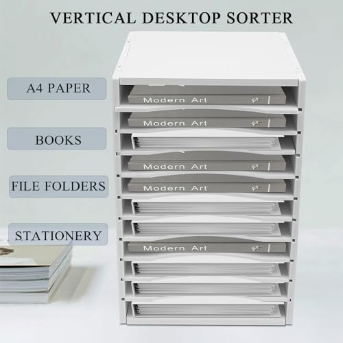Mail Organizer 11 Slots, Literature Organizer for Classroom, Office, Home - Image 2